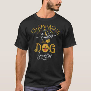 Camiseta Bolhas de Champanhe Cachorros Cachorros Bolhas Cac