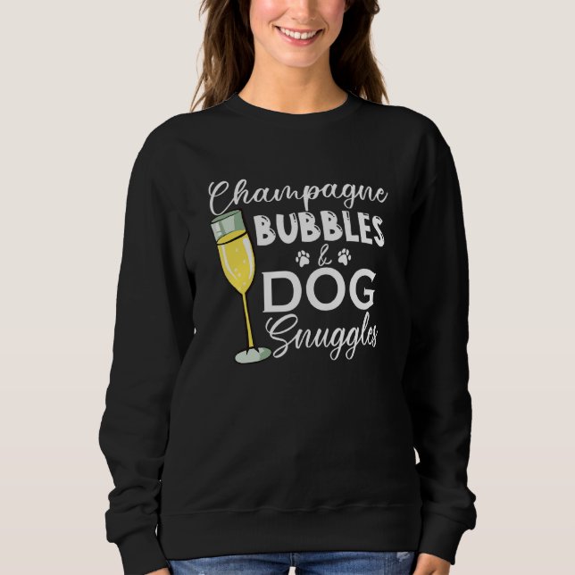 Camiseta Bolhas de Champanhe e Sugestões de Cão (Frente)