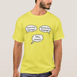 Camiseta Bolhas de fala de identidade pessoal