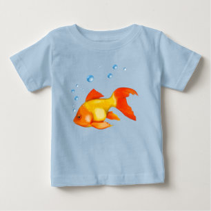 Camiseta Bolhas de peixe Goldfish