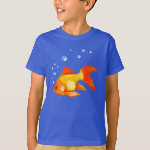 Camiseta Bolhas de peixe Goldfish
