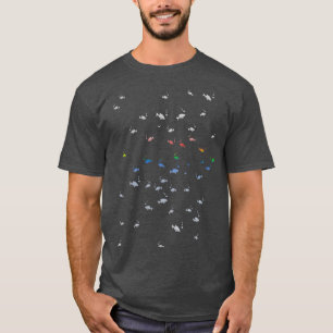 Camiseta Bolhas de Peixe Tropical