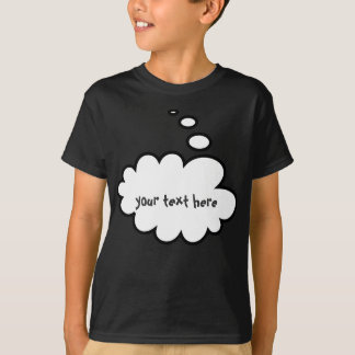 Camiseta Bolhas engraçadas do pensamento
