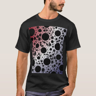 Camiseta Bolhas Espaciais com Pontos - Vermelho/Branco/Azul