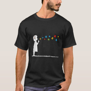 Camiseta Bolhas Explosivas Autismo Sensibilização Jovens Cr