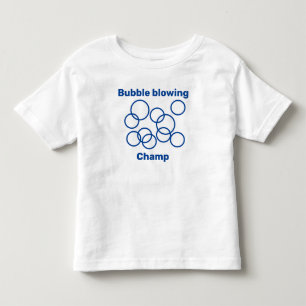 Camiseta Bolhas sopradoras, campeão soprando bolhas fofinh