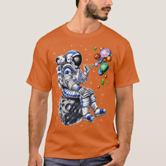 Camiseta Bolhas sopradoras de astronauta