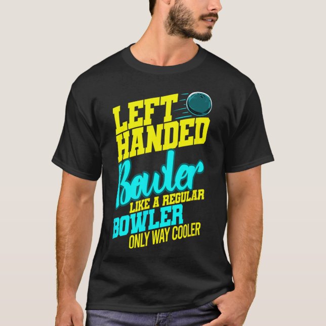 Camiseta Boliche à Esquerda Byll Byll Humor Boliche Striker (Frente)
