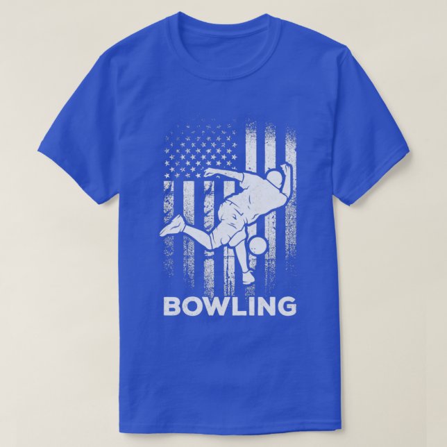 Camiseta Boliche American Flag Team Boliche Bo (Frente do Design)