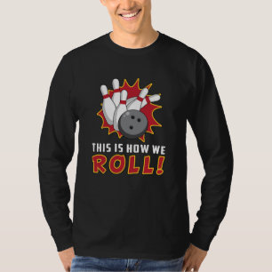 Camiseta Boliche Bowler Strike Sport Team Bowl Engraçado Gi