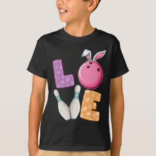 Camiseta Boliche Byll E Pins Orelhas De Coelho Caça Ao Ovo