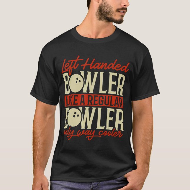 Camiseta Boliche com a mão esquerda (Frente)