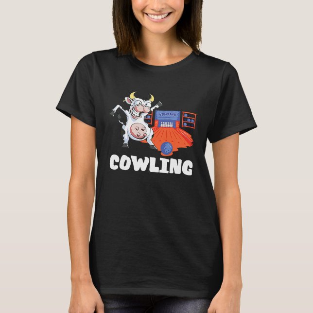 Camiseta Boliche da Boliche da Equipe da boliche em greve (Frente)