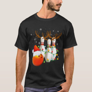 Camiseta Boliche dá Boliche de Natal Santa Hat Christma