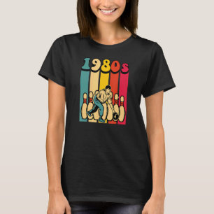 Camiseta boliche Da Década De 1980 Volta À Imagem Da Década