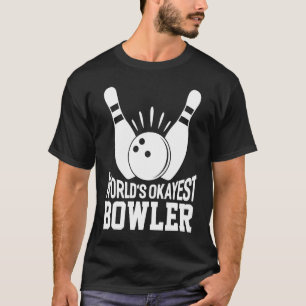 Camiseta Boliche da Equipe de Boliches de Bowler mais Okaye