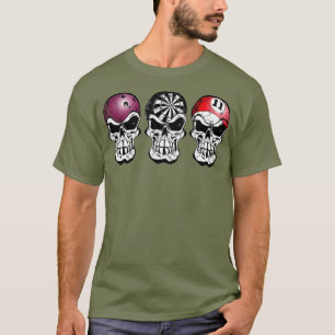 Camiseta Boliche Darts Billiards Jogadores de Jogos do Crân