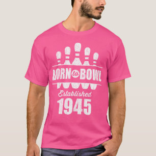 Camiseta boliche de Aniversário do 80 Bowler, de 80 anos