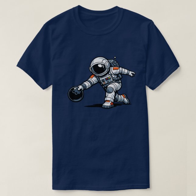 Camiseta Boliche de Astronauta (Frente do Design)