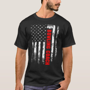 Camiseta Boliche de Bandeira Americana Coach Back