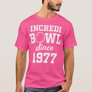 Camiseta boliche De Bowler De 47 Anos1977 47º Aniversário