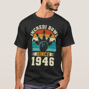 Camiseta boliche de Bowler de 76 anos 1946 76.o aniversário