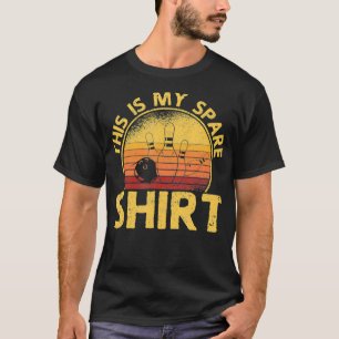 Camiseta Boliche De Esporte Engraçado Retro Este É O Meu Bo