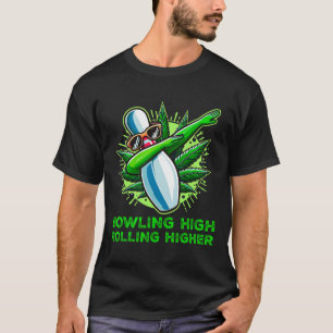 Camiseta Boliche De Forragens Engraçadas Com Mais alto De A