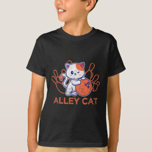 Camiseta Boliche de Gato beco Equipe Humor Engraçado Cats V