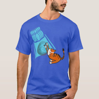 Camiseta Boliche de gato bonito de boliche T