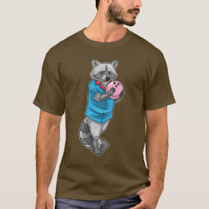 Camiseta Boliche de guaxinim Bola de boliche