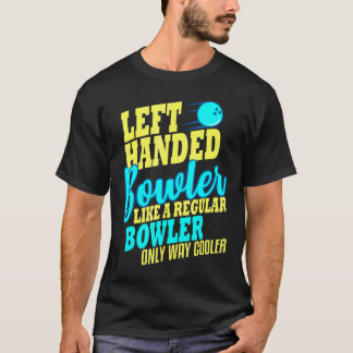 Camiseta Boliche de mão esquerda Bowler esquerda