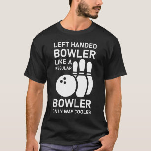 Camiseta Boliche De Mão Esquerda Como Um Bicicleta Normal 