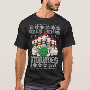 Camiseta Boliche De Natal Feia, Lover Bowlers Rollin Com M