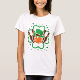Camiseta Boliche de Shamrock Rua Bowler. Dia dos Patricões