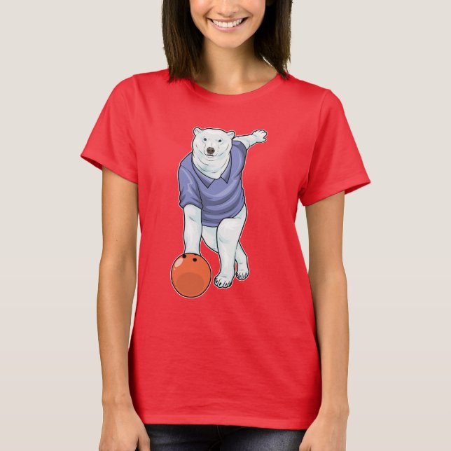 Camiseta Boliche de urso polar (Frente)