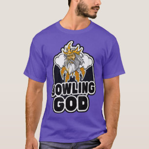 Camiseta Boliche Deus Retro Funny Ball Party Graphlers
