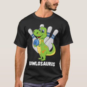 Camiseta Boliche Dinossaur T-rex Bowlosaurus Player Party K