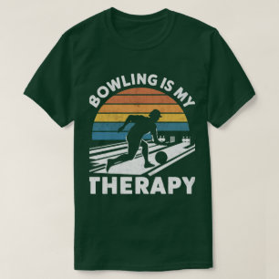 Camiseta Boliche é minha terapia Roupa humorística para Bow