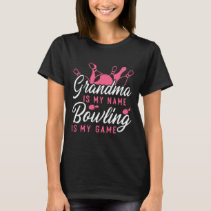 Camiseta Boliche Engraçada Avó Vovó É Minha Boliche.