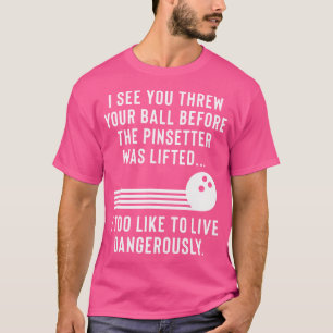 Camiseta Boliche Engraçada Gag Para Homens Ou Mulheres
