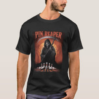 Boliche Engraçado Grim Reaper Bowler Oferece Homen