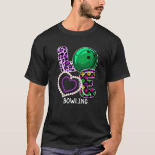 Camiseta Boliche Esporte Mardi Gras Festa Engraçado Amor