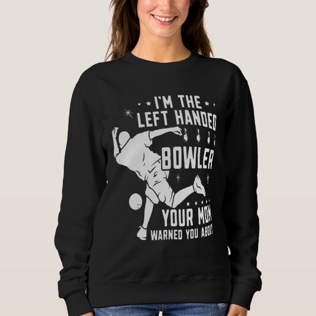 Camiseta Boliche Esquerda Deixada De Boliche Sua Mãe Avisou (Frente)