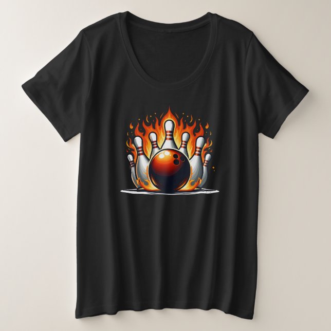 Camiseta Boliche Fire (Frente do Design)