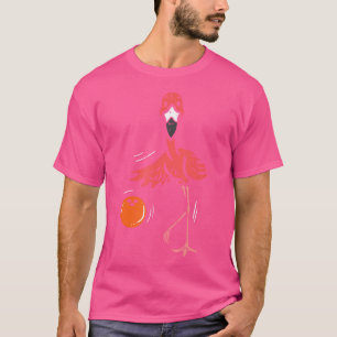 Camiseta Boliche Flamingo Boliche Jogador Meninos Miúdos Mi