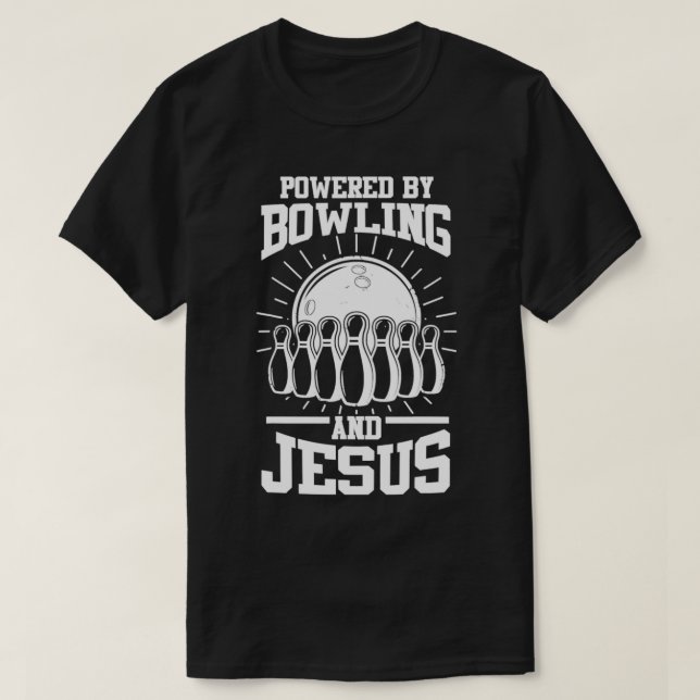 Camiseta Boliche Jesus Bowler Cristo (Frente do Design)