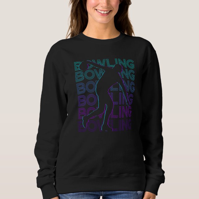 Camiseta Boliche Jogador de Boliche Retro (Frente)
