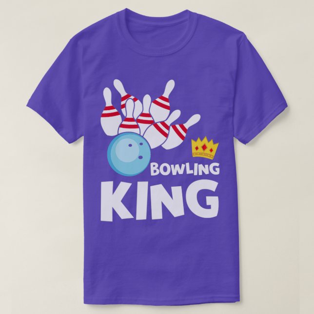Camiseta Boliche King Funny Boliche Bowler Ball T (Frente do Design)