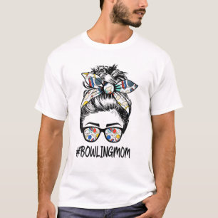 Camiseta Boliche Mãe Dia de as mães De Vida Mensagem Ban
